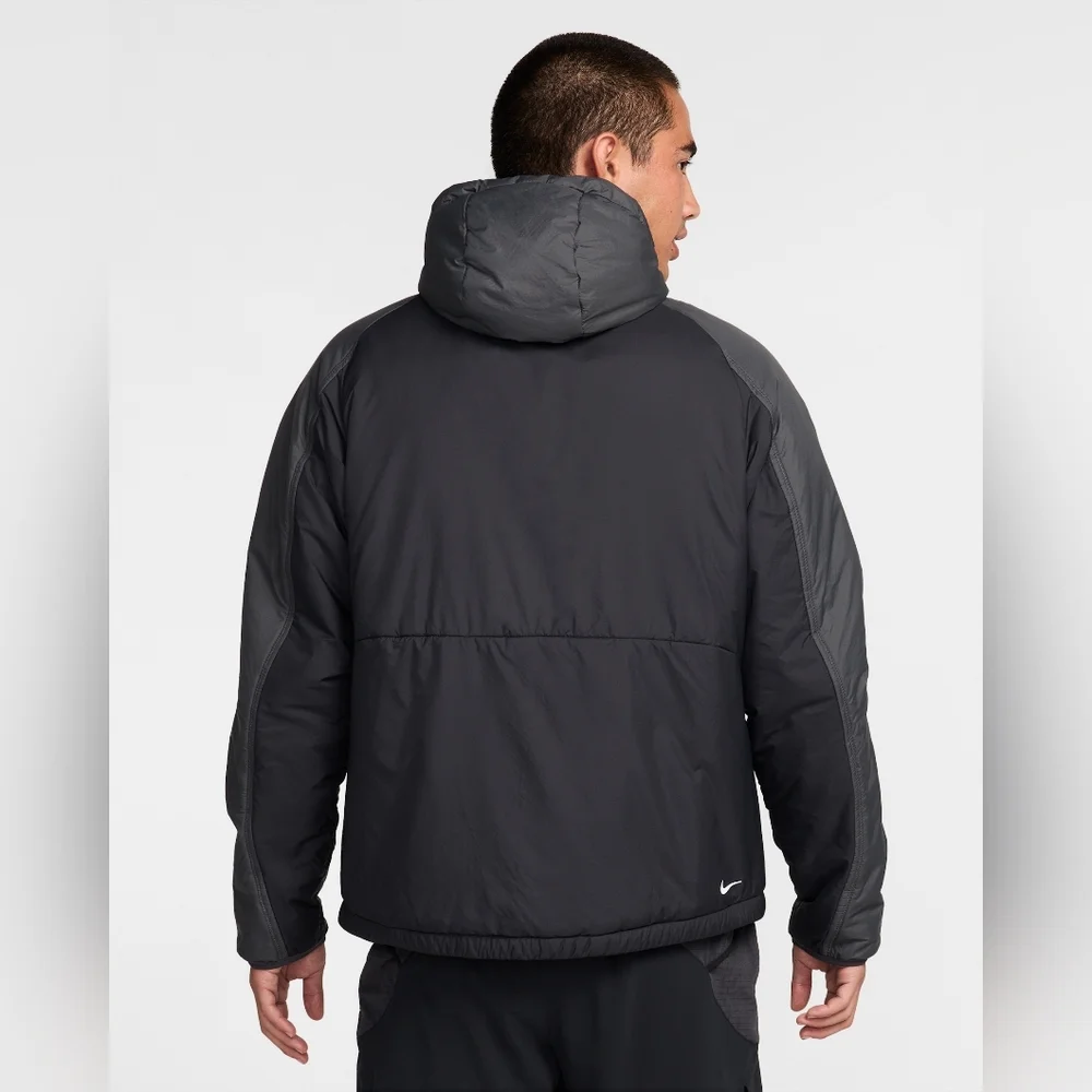 Nike Trail Running Jacket Packable Therma-Fit Black FZ0003-010 Mens Size S